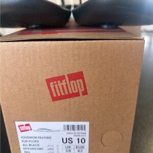 Fitflop Black Iqushion Flip-Flops